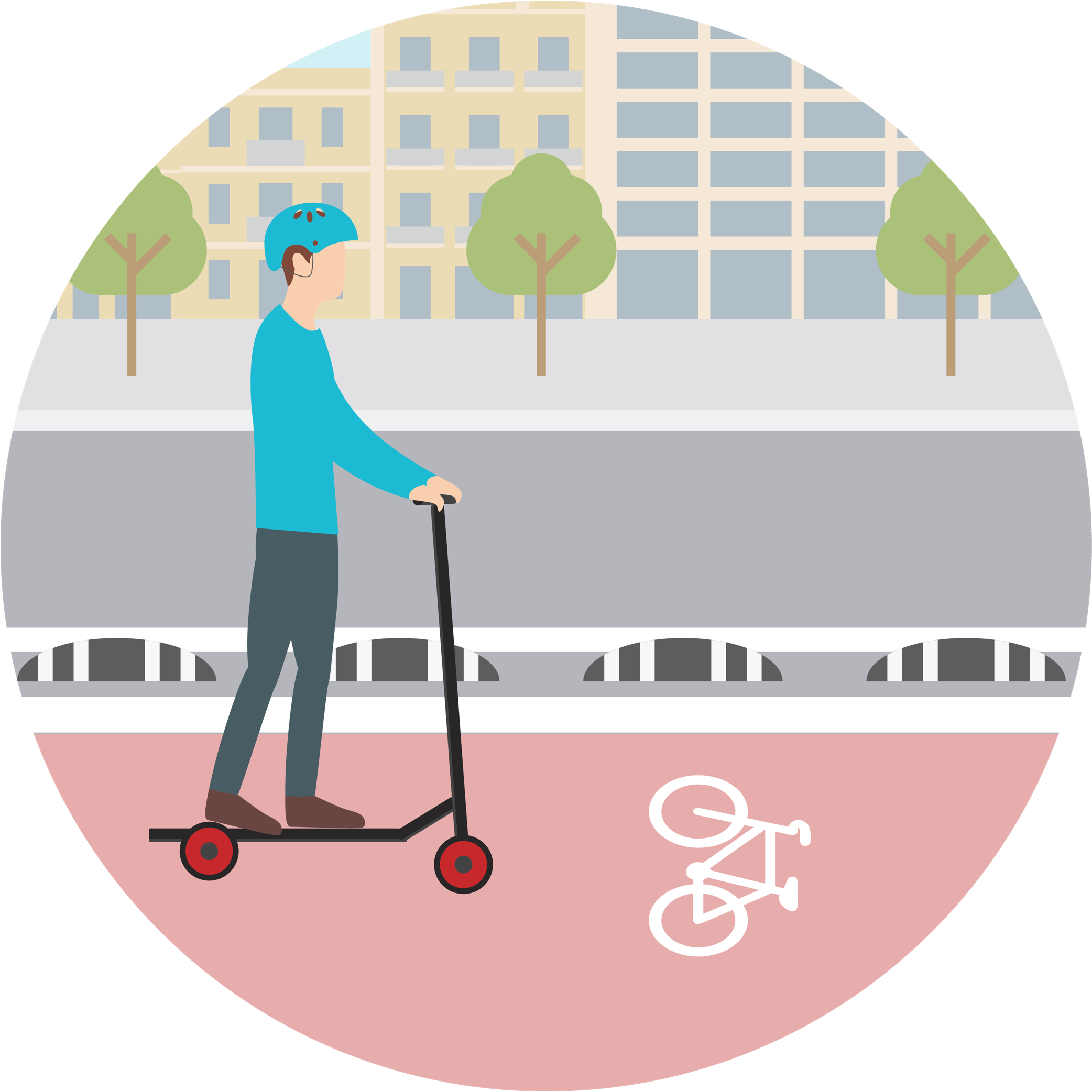 Can I ride electric scooters on the bike lanes in Barcelona?