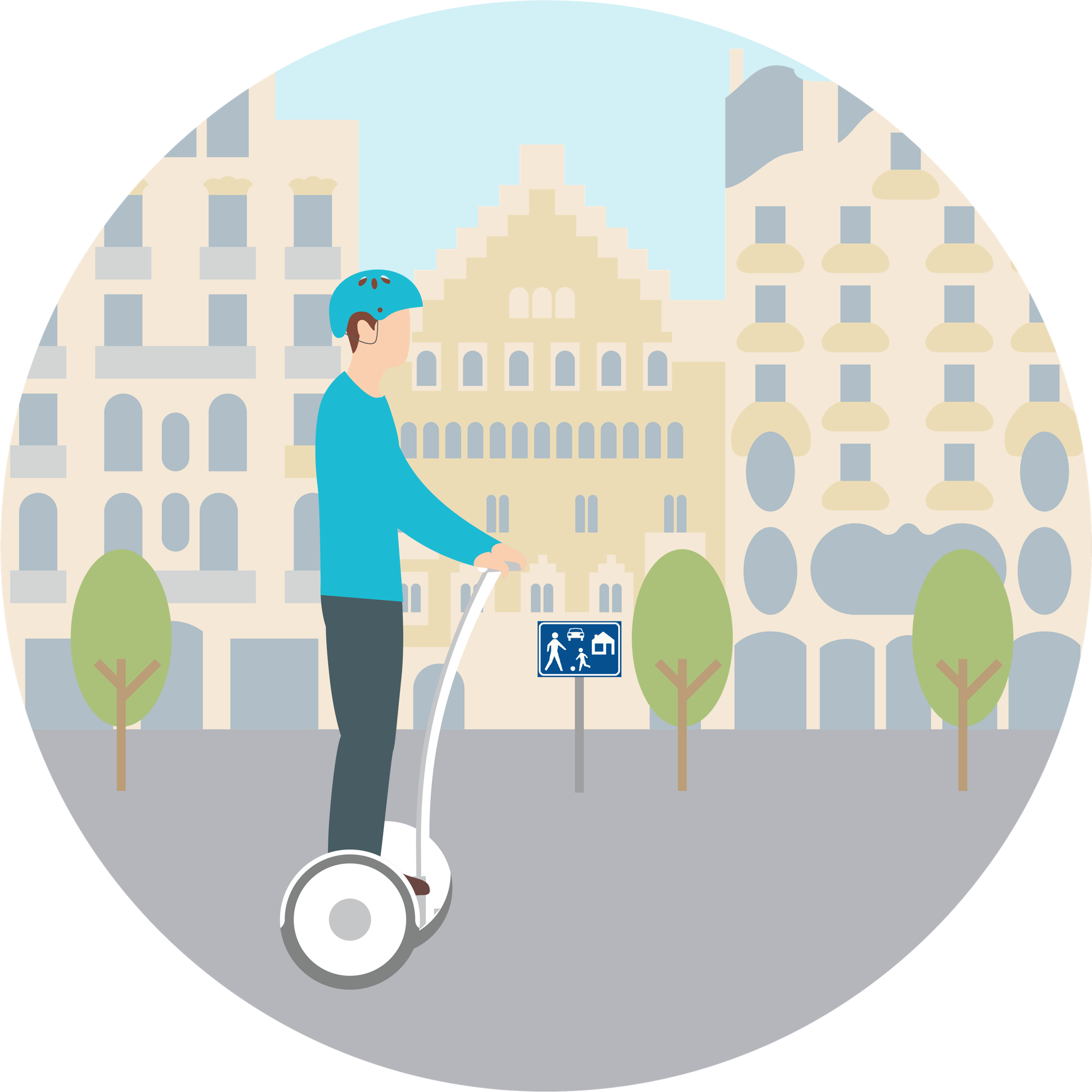 Can I ride electric scooters on the pedestrian zones in Barcelona?